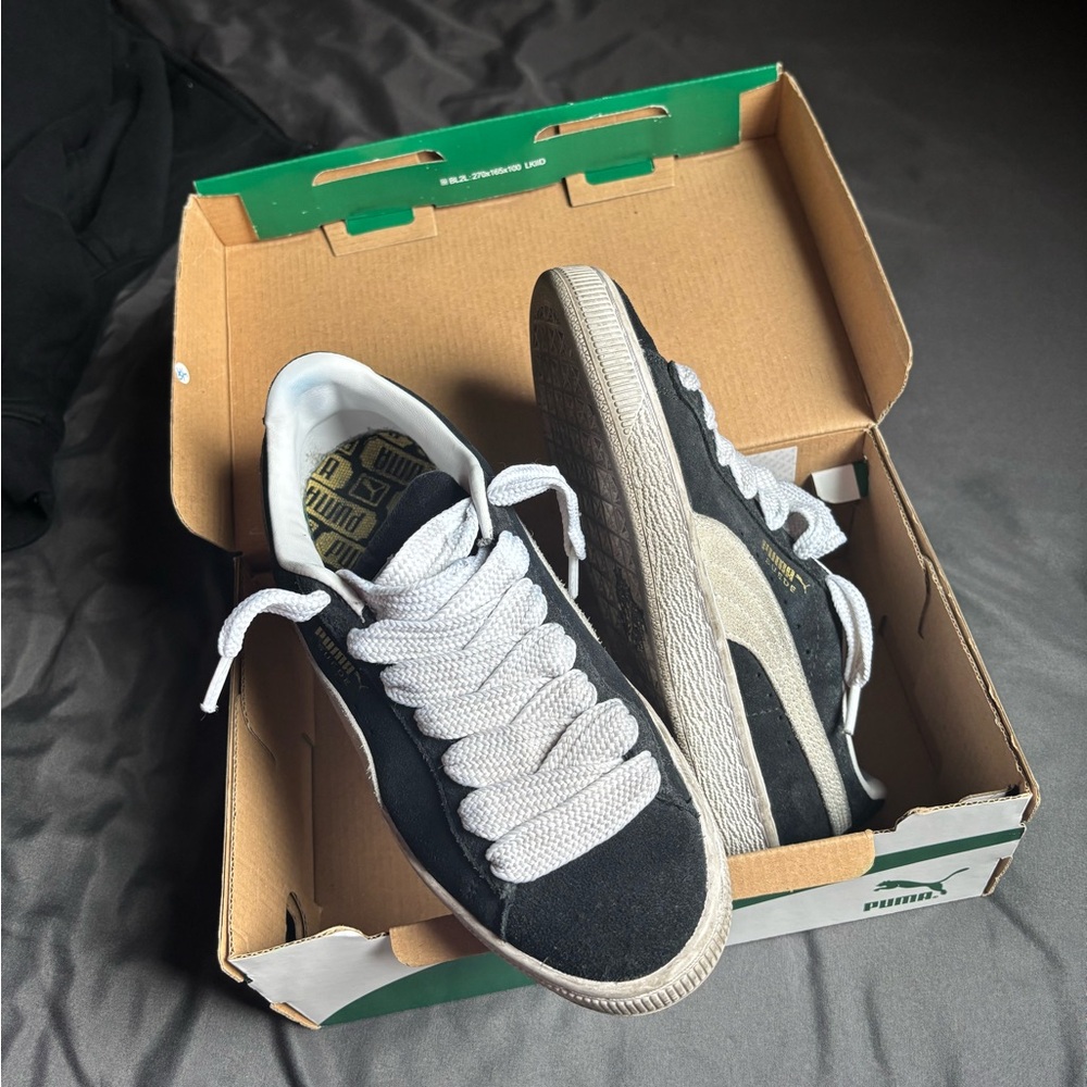 Black Suede Pumas